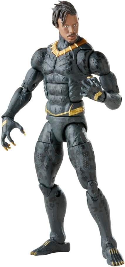 Marvel Hasbro Legends Series Black Panther Legacy Collection Killmonger 6-inch Action Figure Collectible Toy,5 Accessories