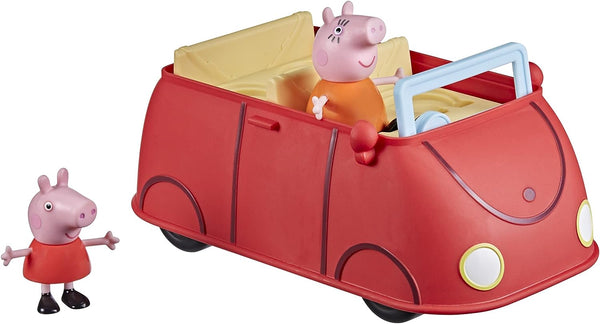 Peppa Pig Peppa’s Adventures Peppa’s Family Red Car Preschool Toy, Speech and Sound Effects, Includes 2 Figures, for Ages 3 and Up