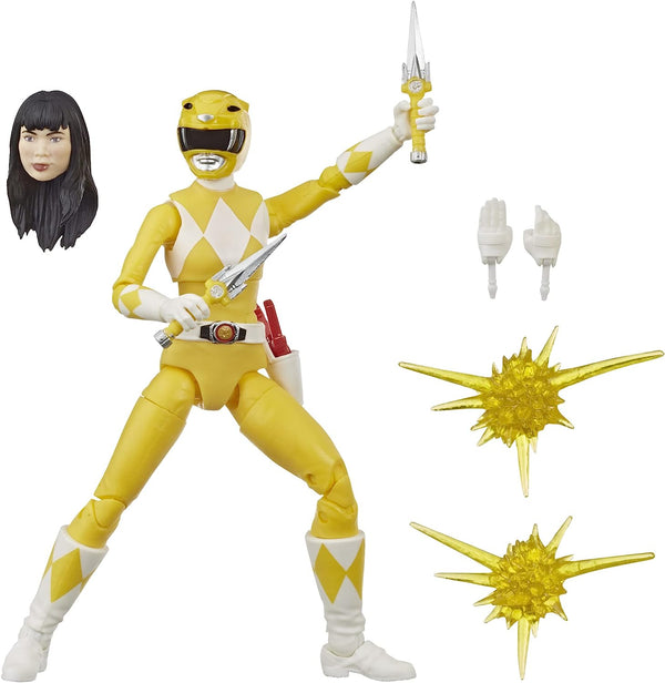 Power Rangers Lightning Collection 6-Inch Mighty Morphin Yellow Ranger Collectible Action Figure Toy with Accessories