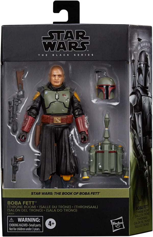 STAR WARS The Black Series Boba Fett (Throne Room) Toy 6-Inch-Scale The Book of Boba Fett Collectible Figure, Kids Ages 4 and Up