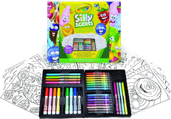 Crayola Silly Scents Mini Inspiration Art Case Coloring Set, Gift for Kids Ages 3, 4, 5, 6