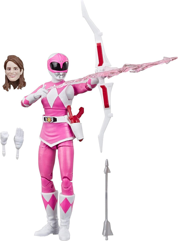 Hasbro Power Rangers Lightning Collection 6" Mighty Morphin Pink Ranger Collectible Action Figure Toy with Accessories