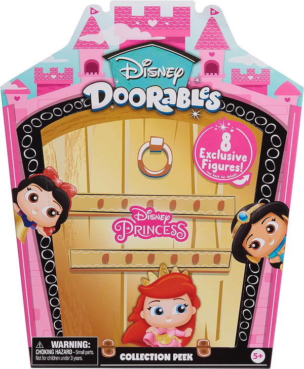 Disney Glitter and Gold Princess Collection Peek, Includes 8 Exclusive Mini Figures, Styles May Vary