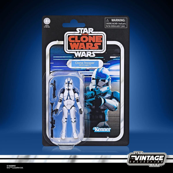 Star Wars The Vintage Collection Clone Trooper (501st Legion) Toy,3.75-Inch-Scale The Clone Wars Action Figure,Toys Kids Ages 4 and Up,(F5834)