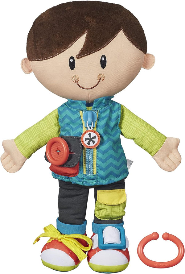 Playskool Dressy Kids Boy Activity Plush Stuffed Doll Toy for Kids and Preschoolers 2 Years and Up